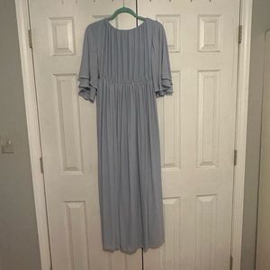 Baby blue maxi dress